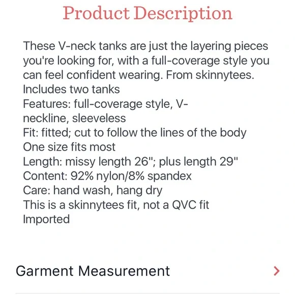 Skinnytees layering tank - Picture 7 of 7